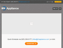 Tablet Screenshot of khappliance.com